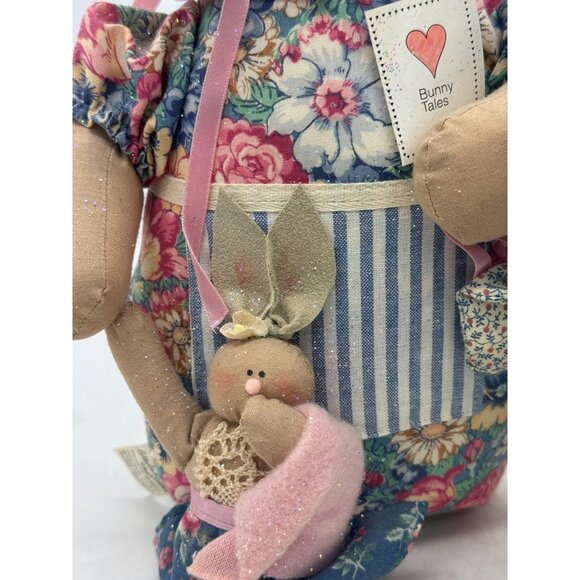 Vintage Pair of Collectable Creations Mr and Mrs Rabbit Stuffed Animals Easter D - Picture 3 of 9